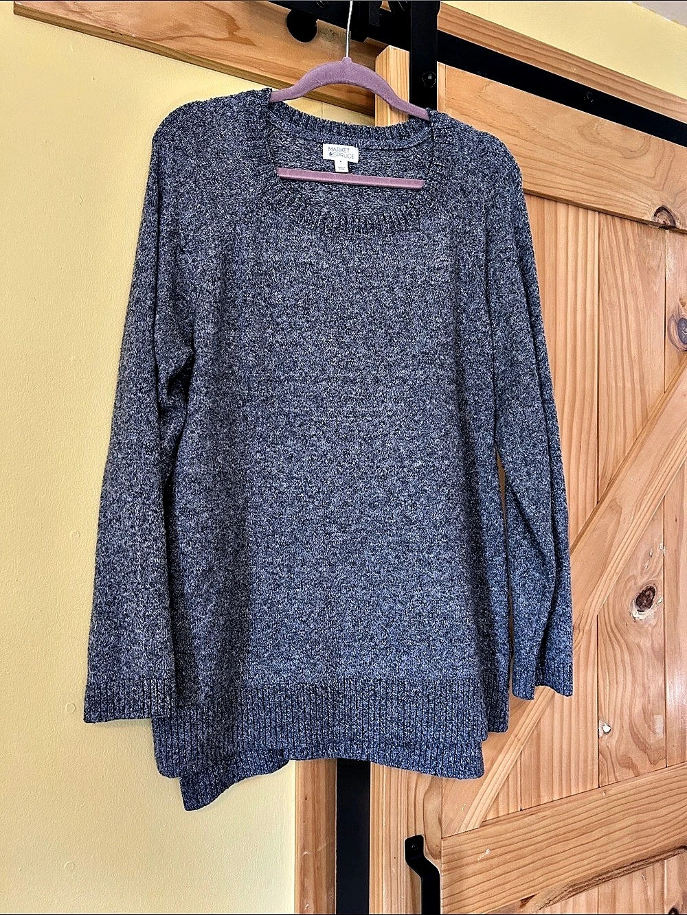 Market & Spruce Crew Neck Sweater in Gray Size XL Like New